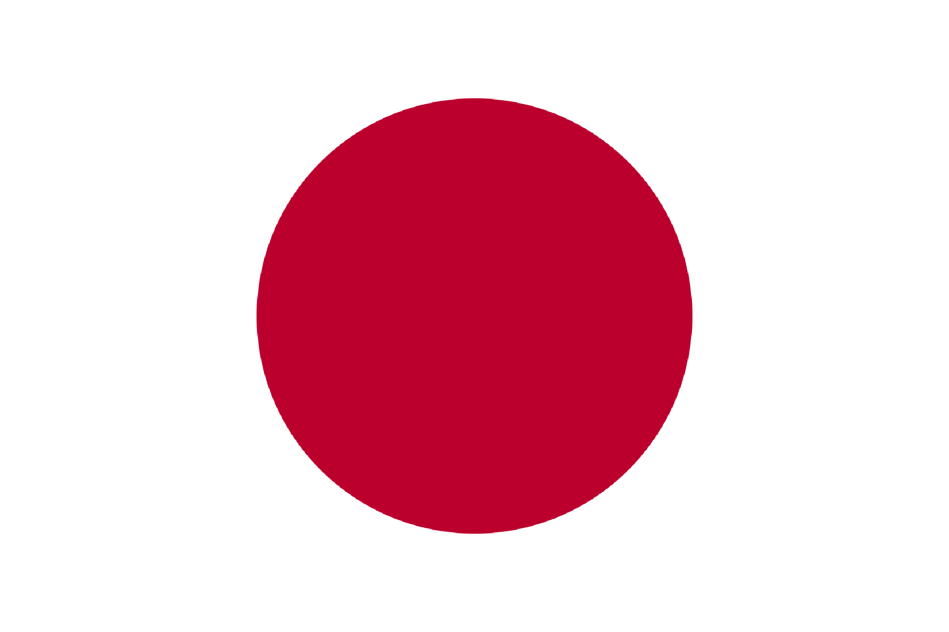 Red circle on white background